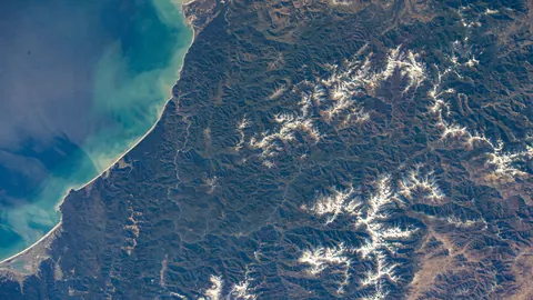 Redwood coast from the International Space Station