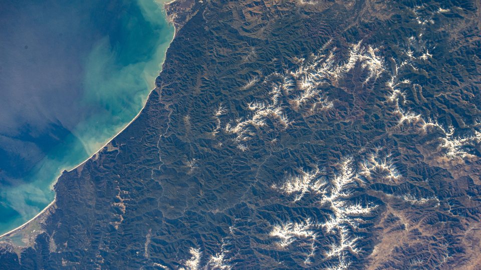 Redwood coast from the International Space Station