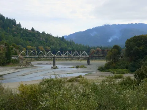 Dyerville rail bridge in 2023