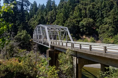 Highway crossing of the South Fork Eel